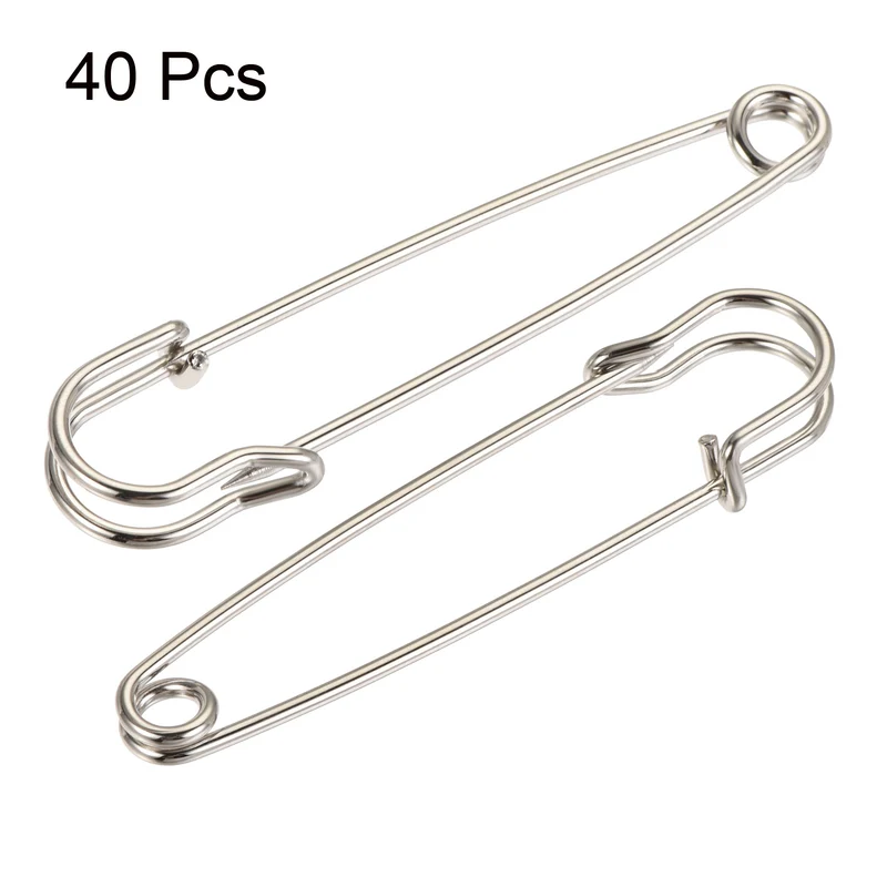 Safety Pins Large Metal Sewing Pins for Office, Home