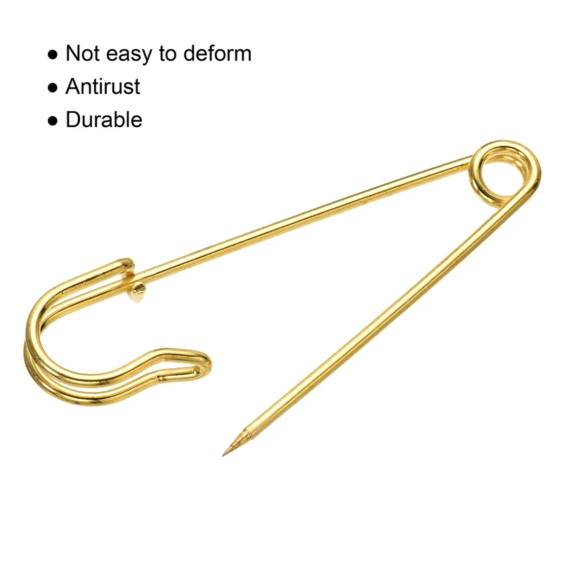 Safety Pins Large Metal Sewing Pins for Office, Home
