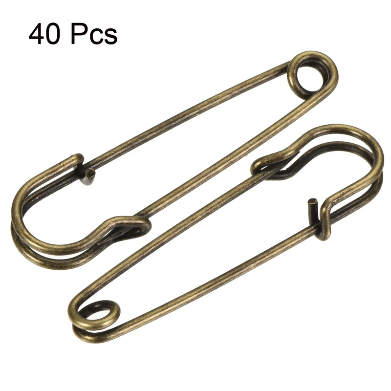 Safety Pins Large Metal Sewing Pins for Office, Home