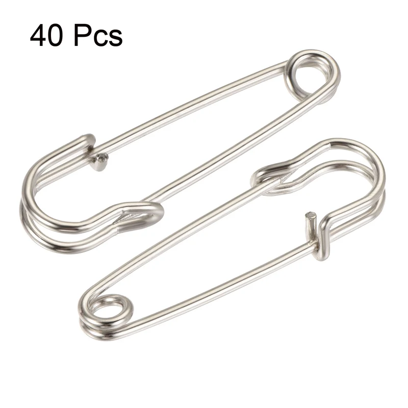 Safety Pins Large Metal Sewing Pins for Office, Home