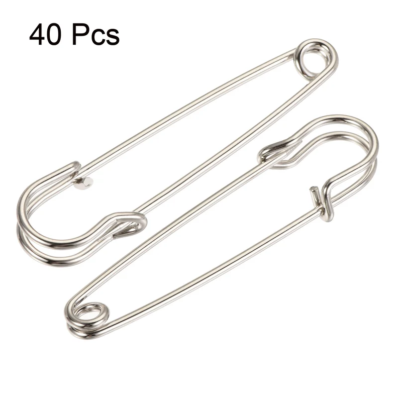 Safety Pins Large Metal Sewing Pins for Office, Home