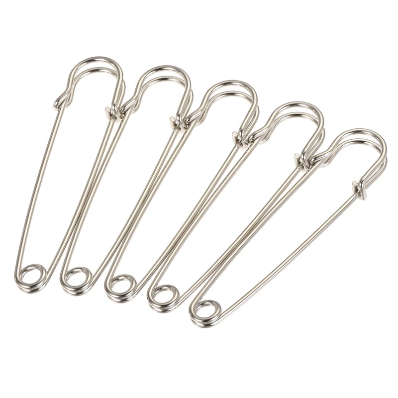 Safety Pins Large Metal Sewing Pins for Office, Home