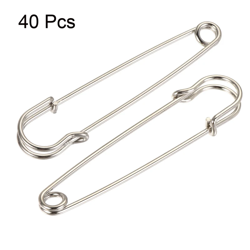 Safety Pins Large Metal Sewing Pins for Office, Home