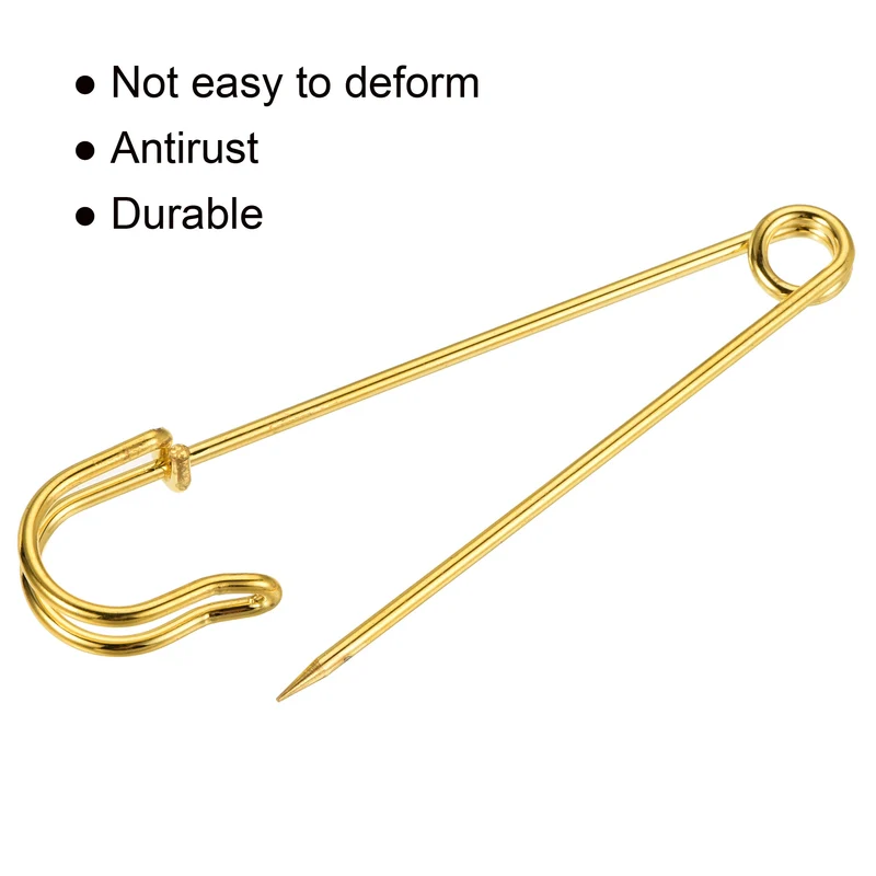 Safety Pins Large Metal Sewing Pins for Office, Home