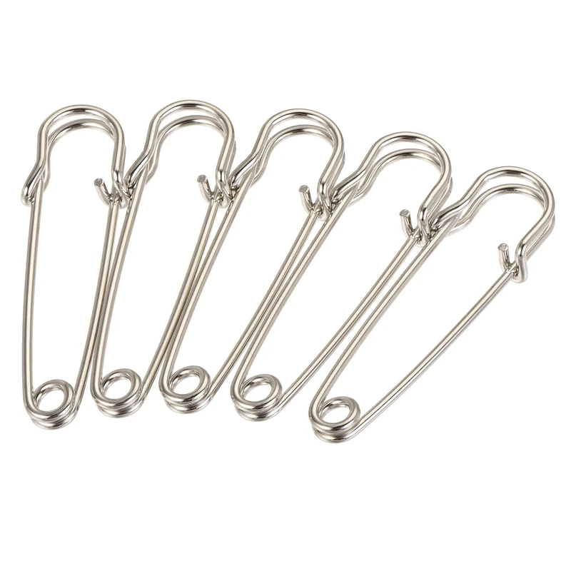 Safety Pins Large Metal Sewing Pins for Office, Home