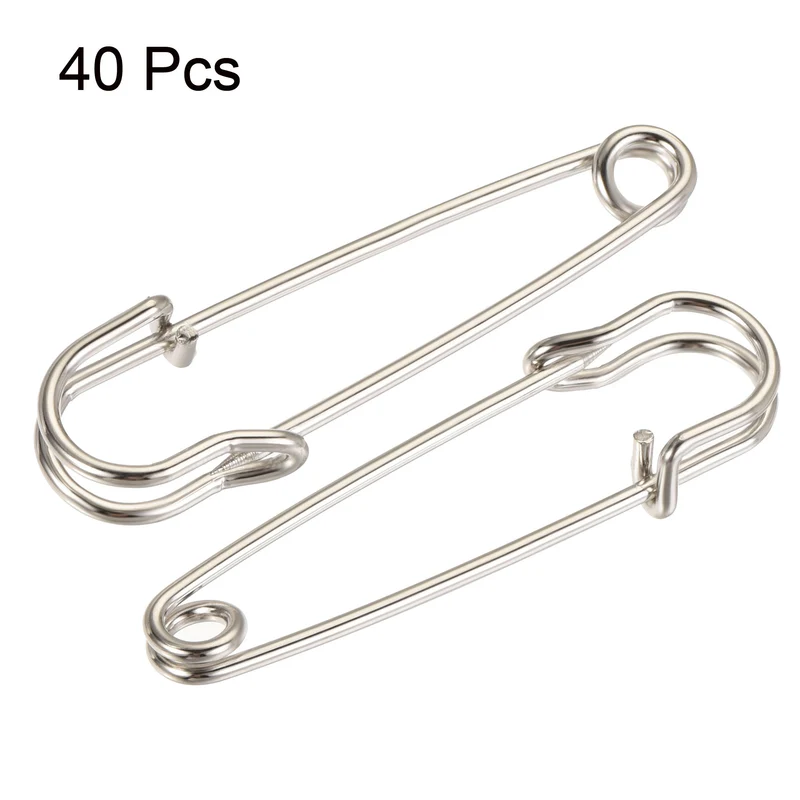 Safety Pins Large Metal Sewing Pins for Office, Home