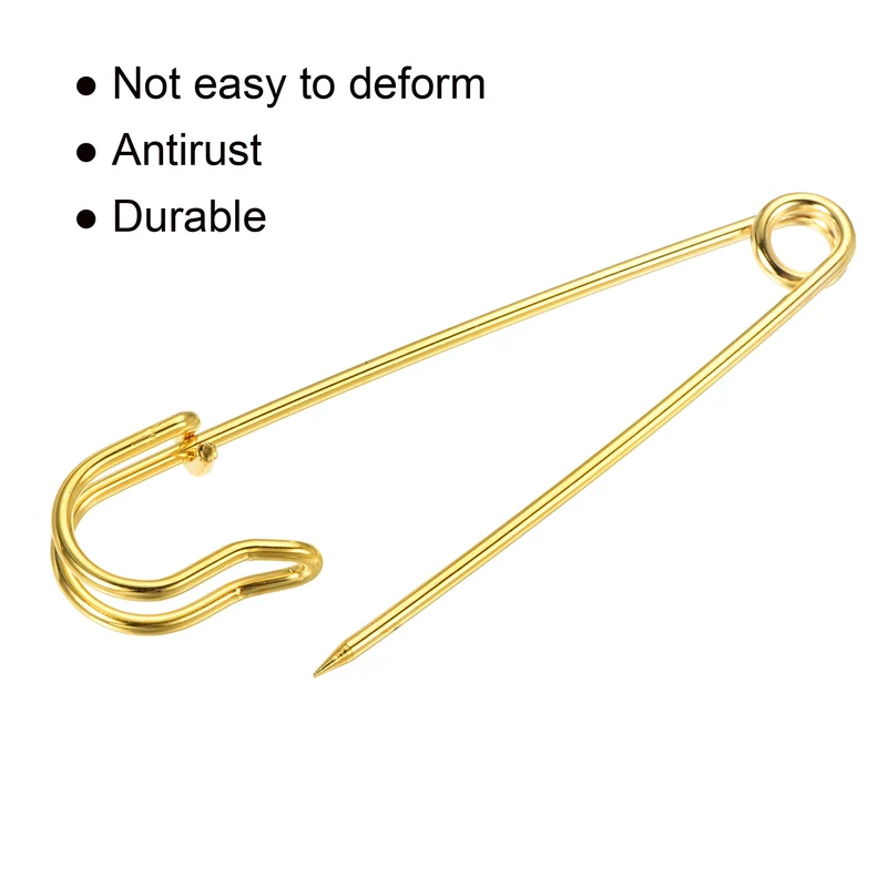 Safety Pins Large Metal Sewing Pins for Office, Home