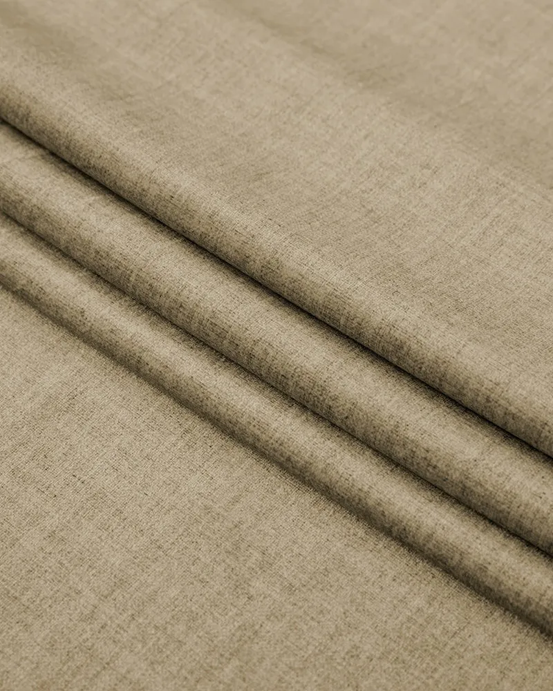 Jazlynn 4 Layers Linen Patterned Velvet Heavyweight Soundproof Custom Curtain