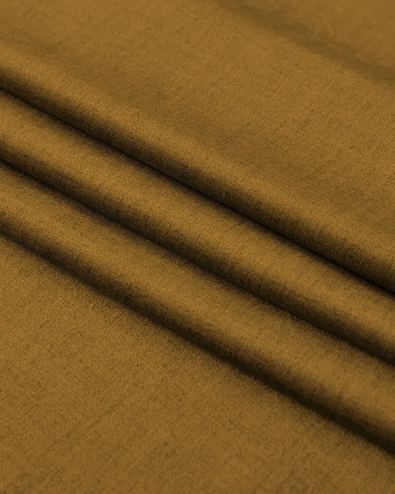 Jazlynn 4 Layers Linen Patterned Velvet Heavyweight Soundproof Custom Curtain