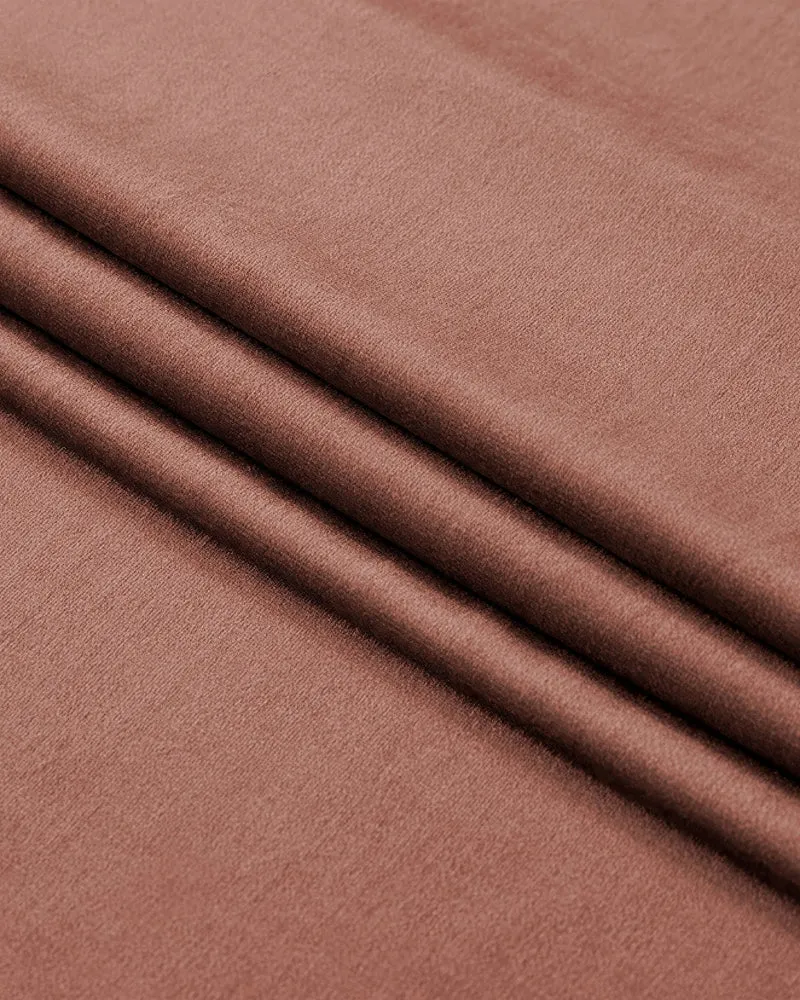 Jazlynn 4 Layers Linen Patterned Velvet Heavyweight Soundproof Custom Curtain
