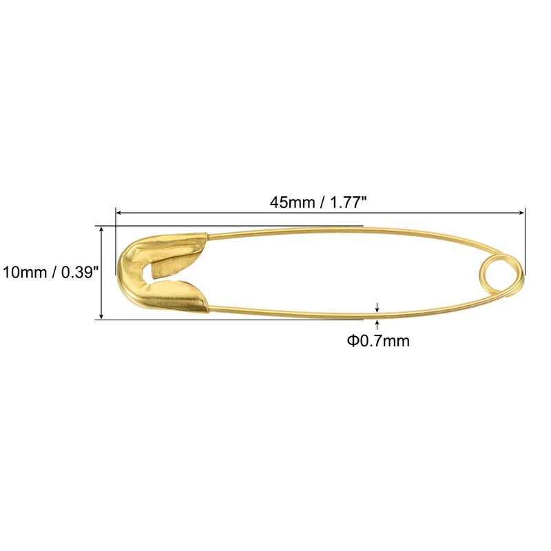 Safety Pins Metal Sewing Pins with Box for Office, Home