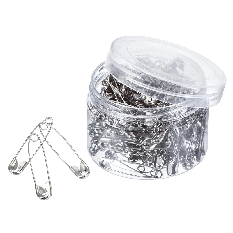 Safety Pins Metal Sewing Pins with Box for Office, Home