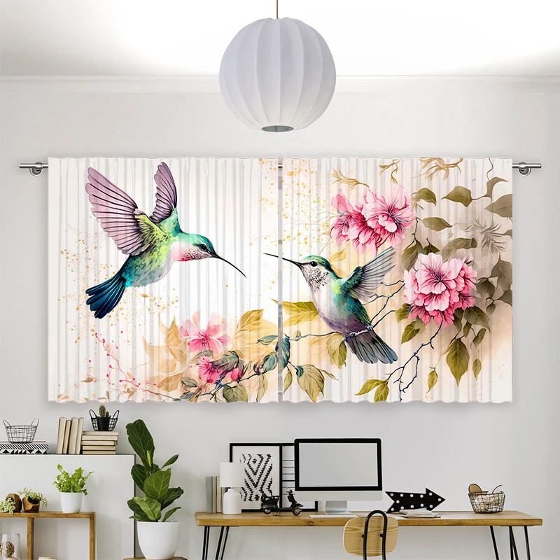 Vorhang Motiv "Kolibri Gemalt"