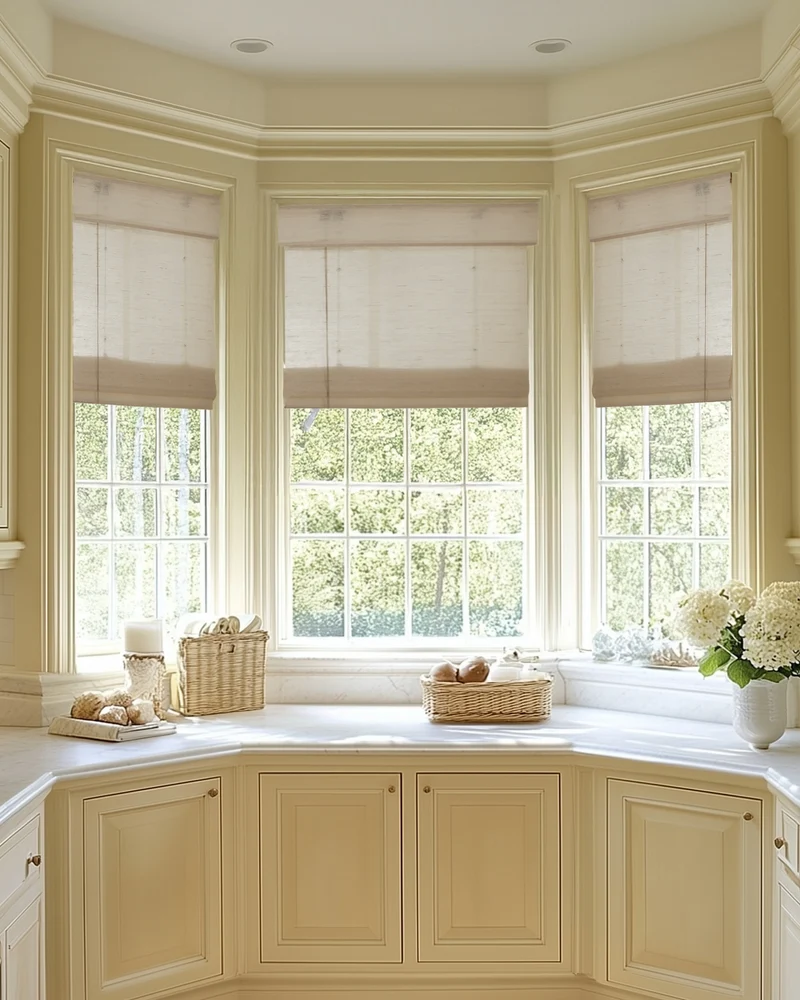 Yuki Linen Woven Shade - White