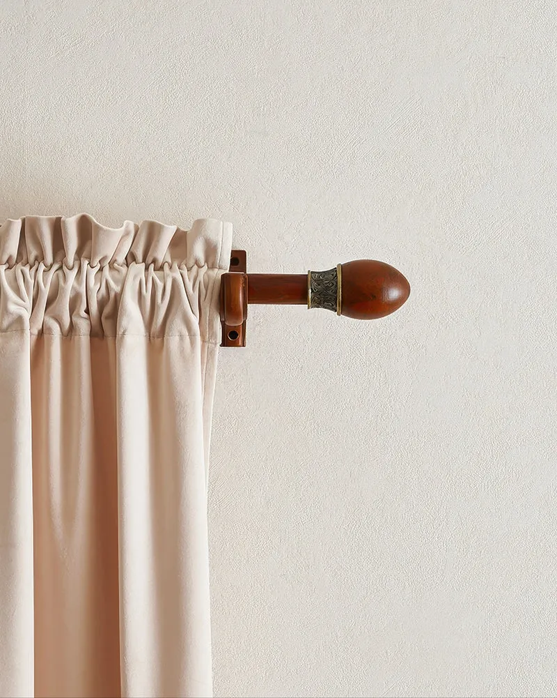 Carved Custom Wooden Curtain Rods