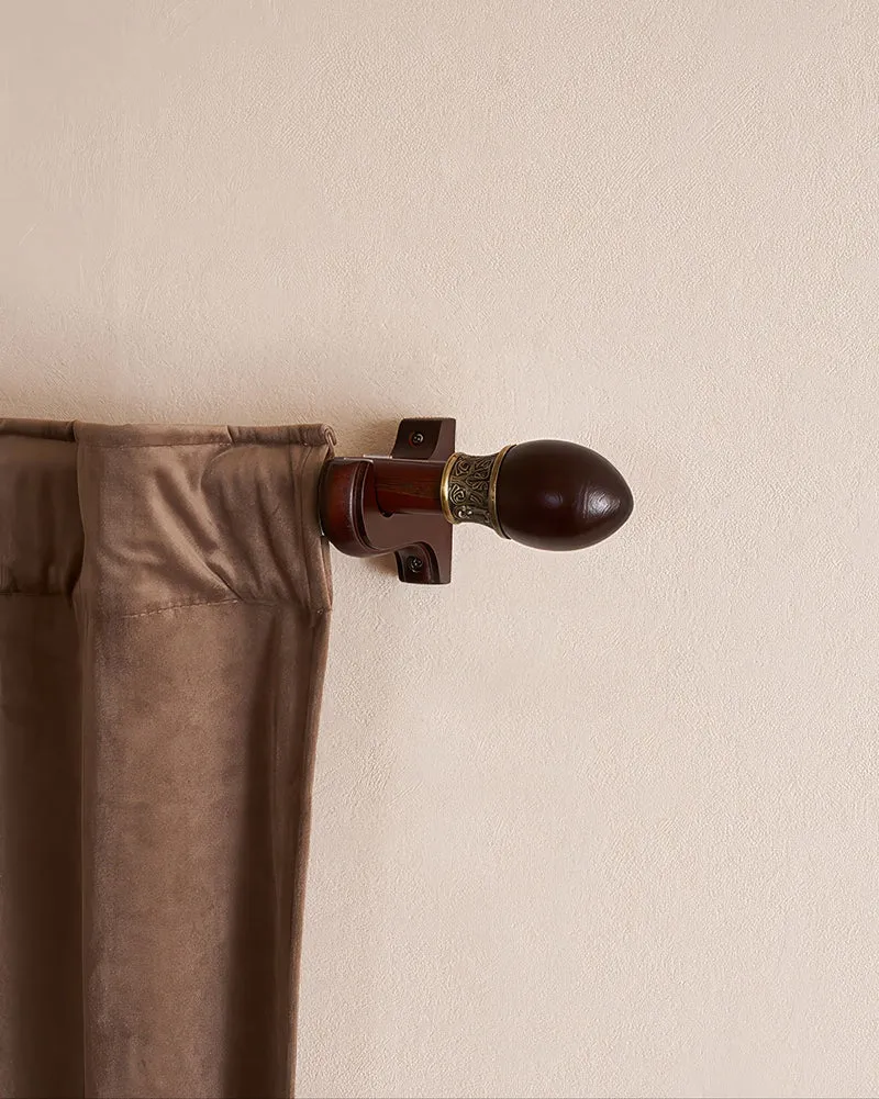 Carved Custom Wooden Curtain Rods