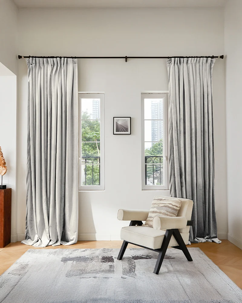 Moonlit Velvet Custom Curtain