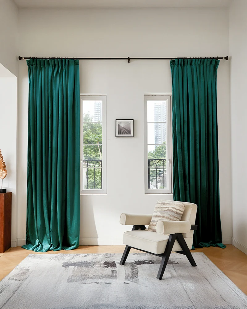 Moonlit Velvet Custom Curtain