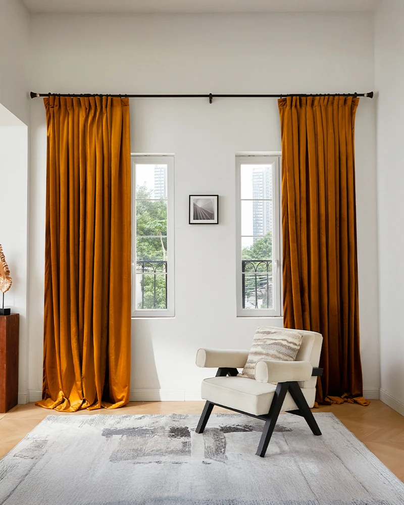 Moonlit Velvet Custom Curtain