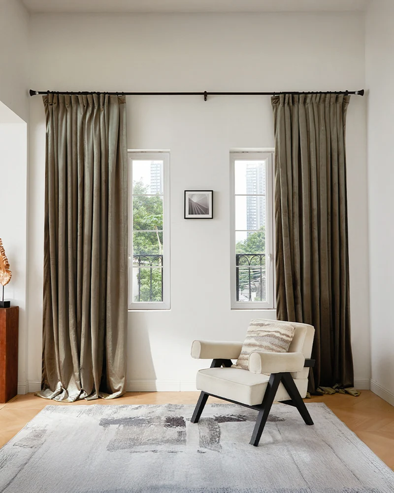 Moonlit Velvet Custom Curtain