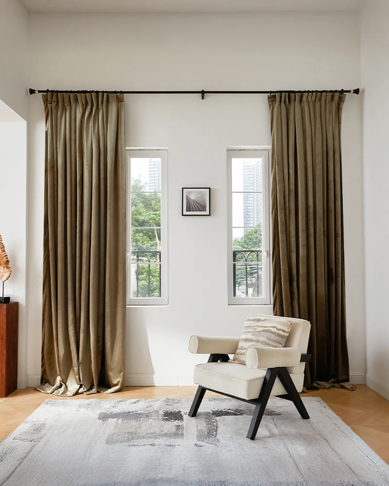 Moonlit Velvet Custom Curtain