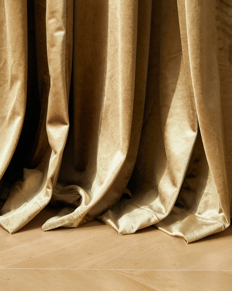 Moonlit Velvet Custom Curtain