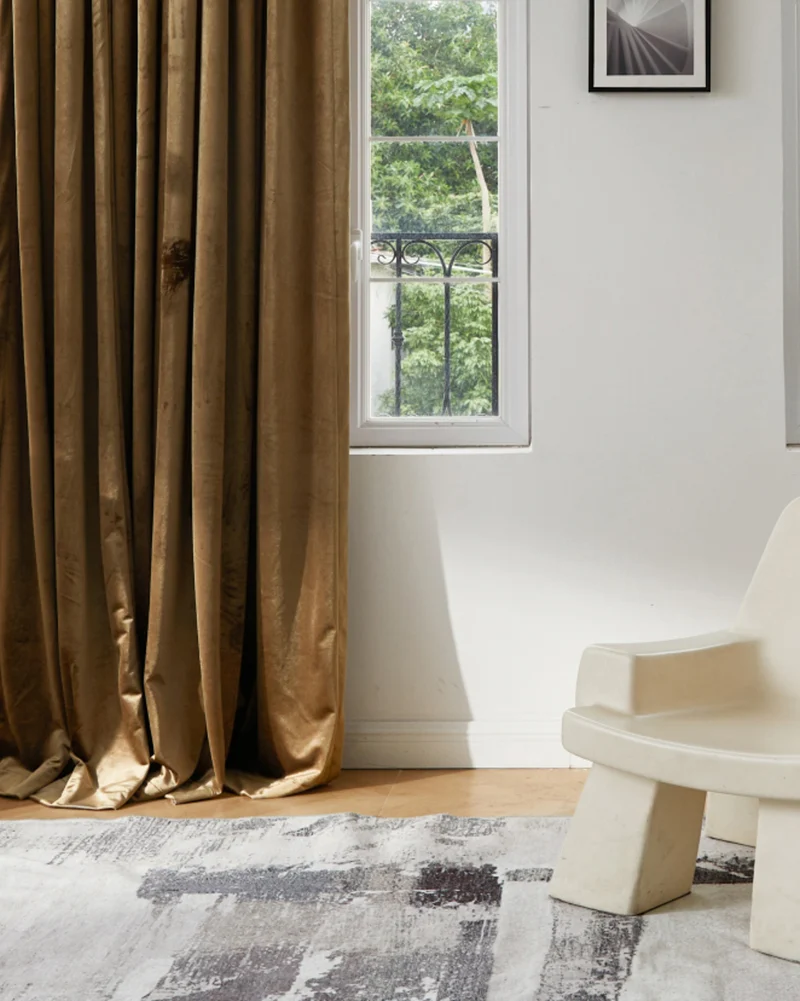 Moonlit Velvet Custom Curtain