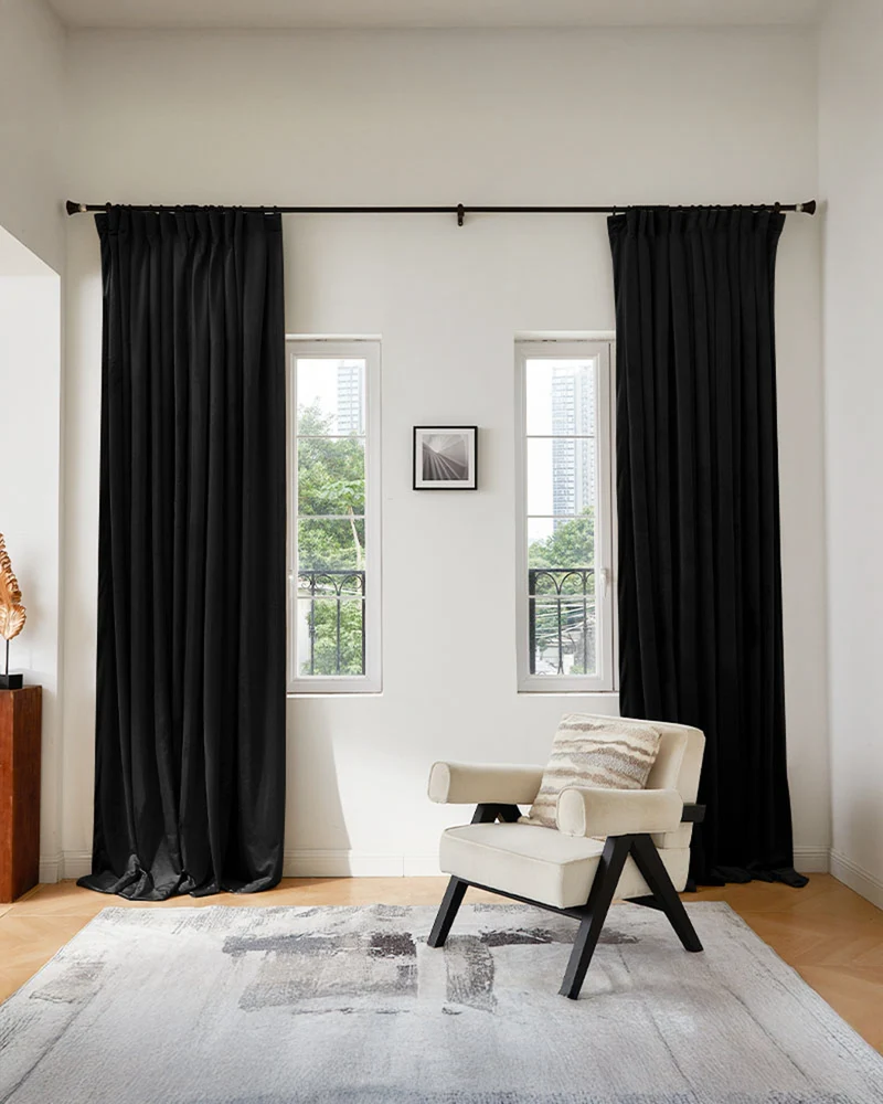 Moonlit Velvet Custom Curtain