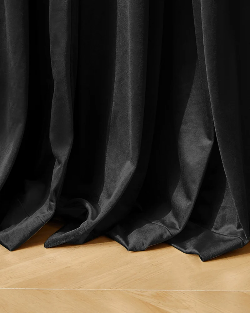 Moonlit Velvet Custom Curtain