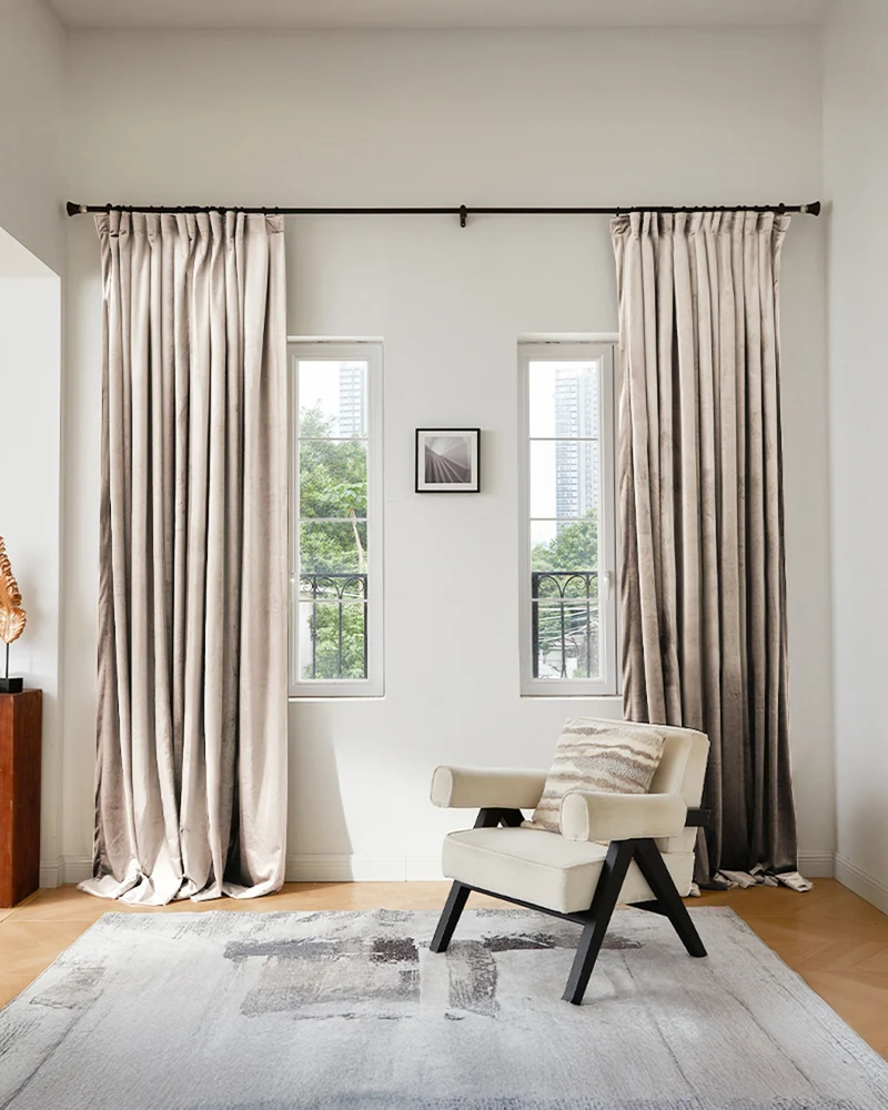 Moonlit Velvet Custom Curtain