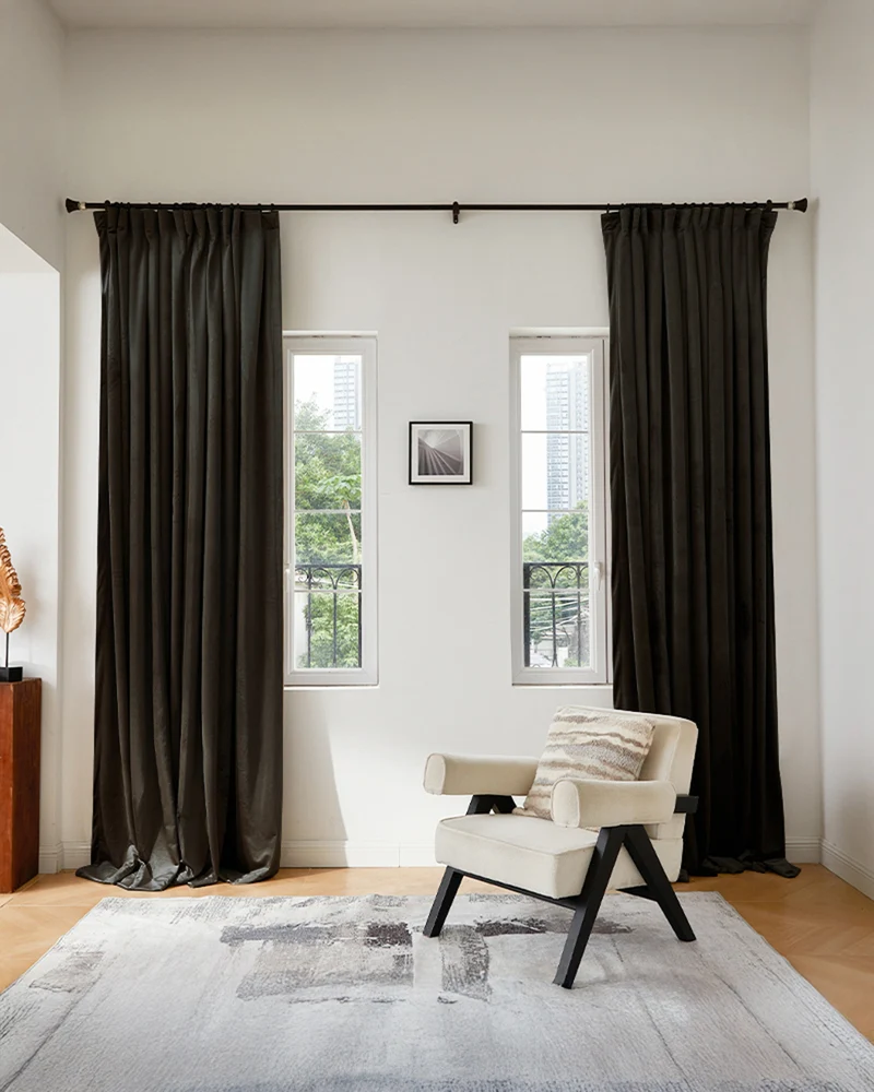 Moonlit Velvet Custom Curtain