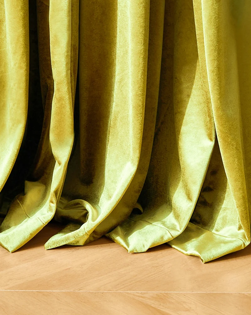 Moonlit 4 Layers Heavyweight Soundproof Thermal 100% Blackout Velvet Custom Curtain