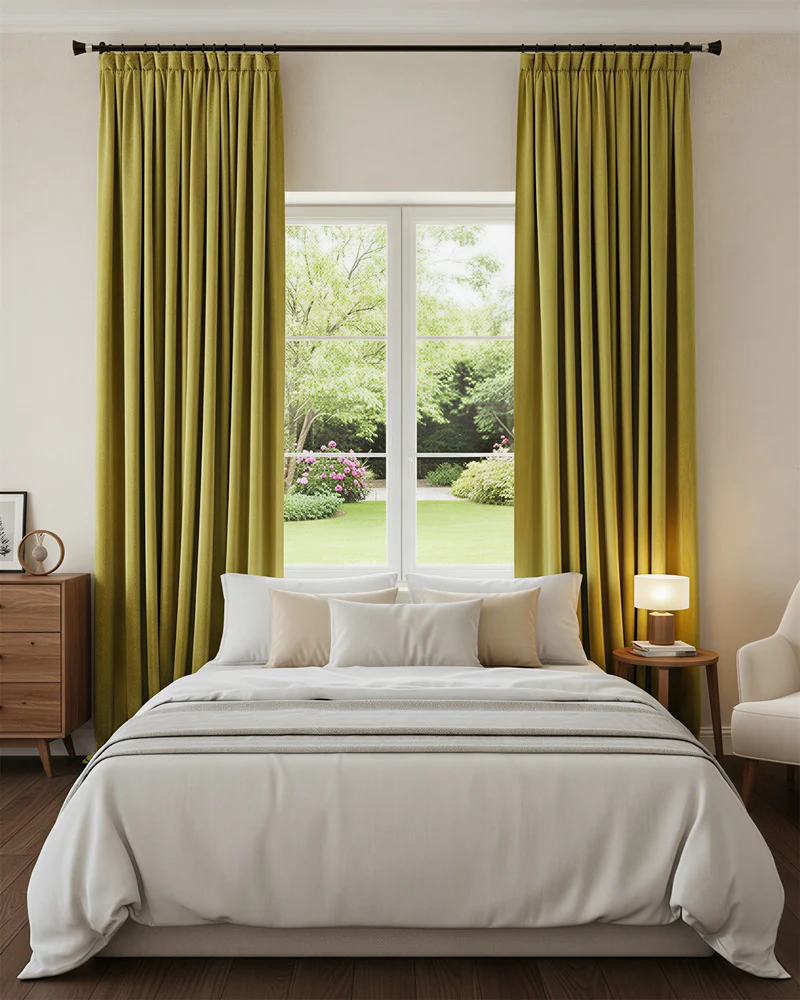Moonlit 4 Layers Heavyweight Soundproof Thermal 100% Blackout Velvet Custom Curtain
