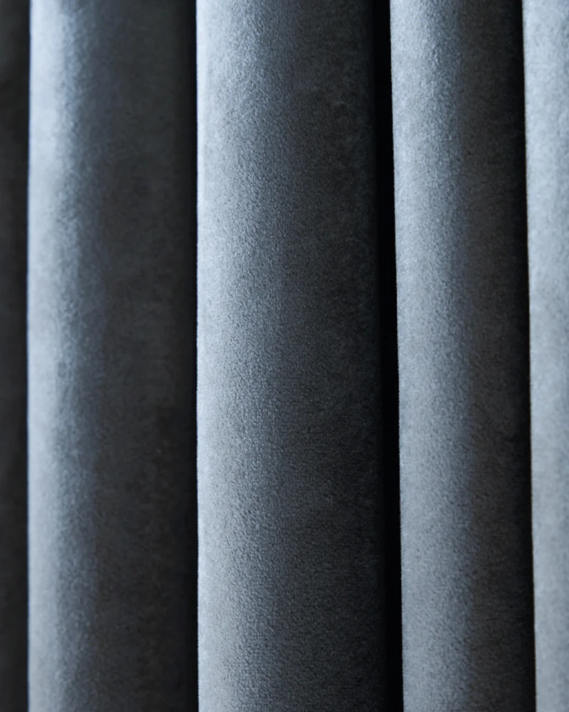 Moonlit 4 Layers Heavyweight Soundproof Thermal 100% Blackout Velvet Custom Curtain
