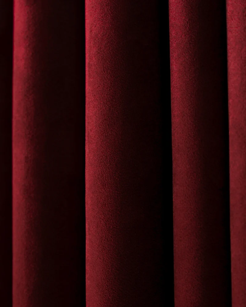 Moonlit 4 Layers Heavyweight Soundproof Thermal 100% Blackout Velvet Custom Curtain