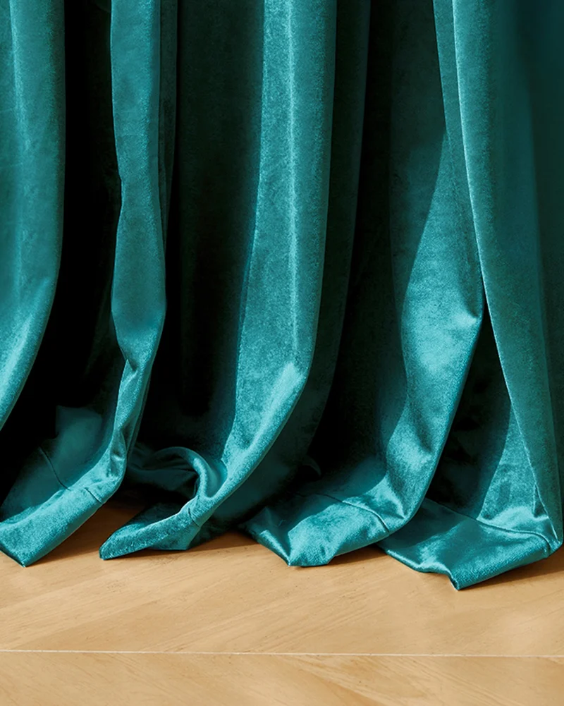 Moonlit 4 Layers Heavyweight Soundproof Thermal 100% Blackout Velvet Custom Curtain