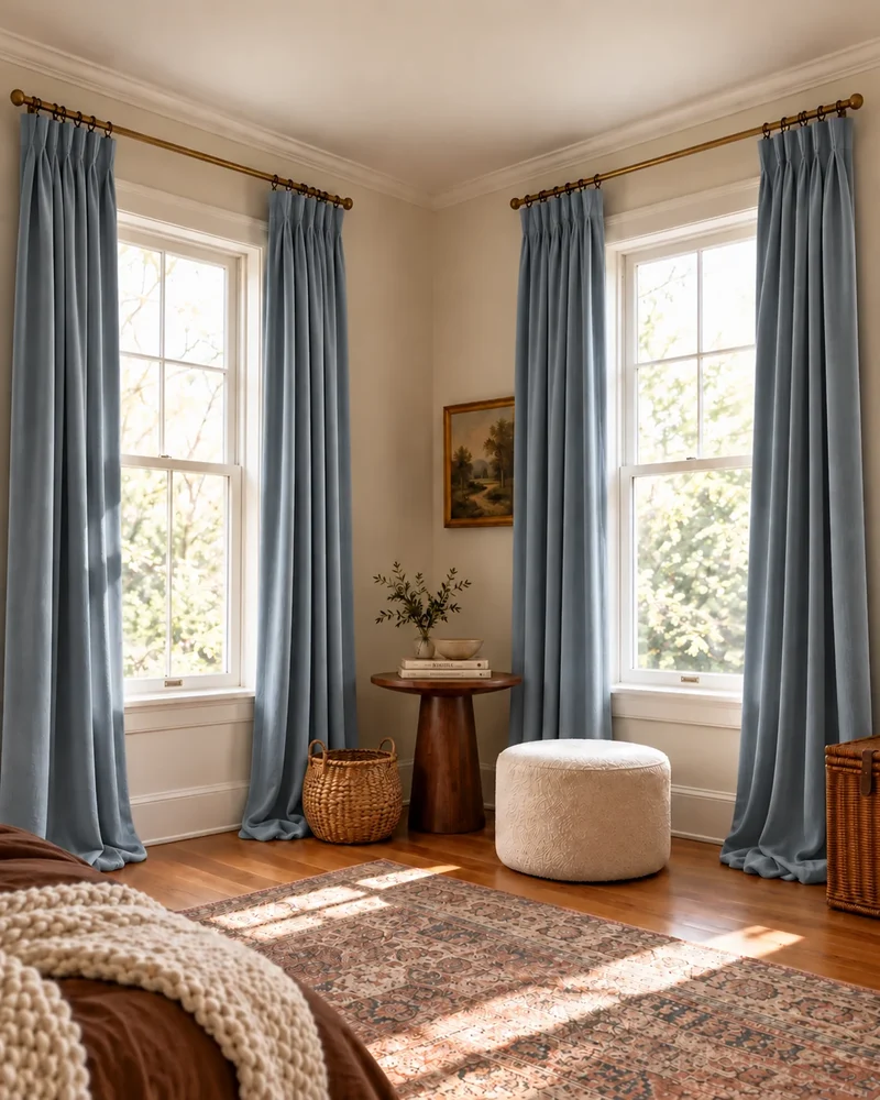 Moonlit 4 Layers Heavyweight Soundproof Thermal 100% Blackout Velvet Custom Curtain