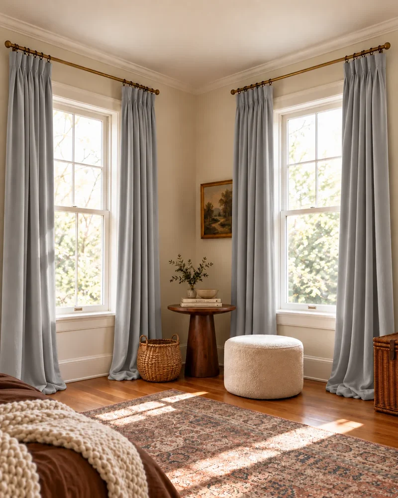 Moonlit 4 Layers Heavyweight Soundproof Thermal 100% Blackout Velvet Custom Curtain