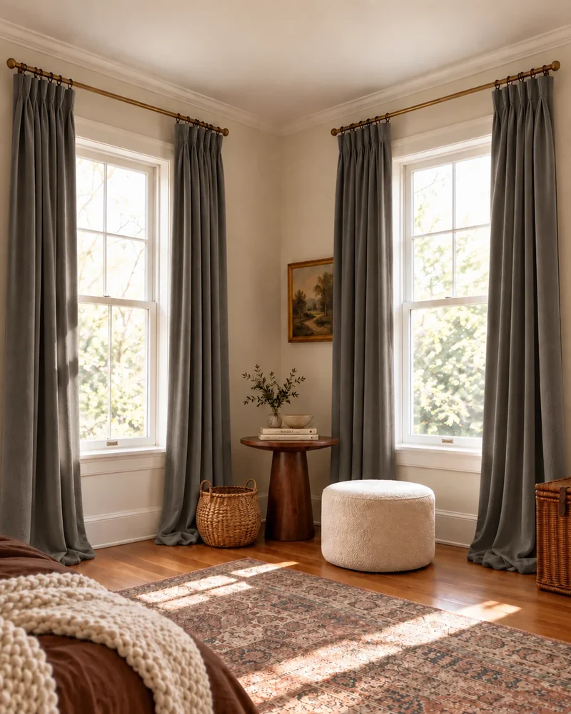 Moonlit 4 Layers Heavyweight Soundproof Thermal 100% Blackout Velvet Custom Curtain
