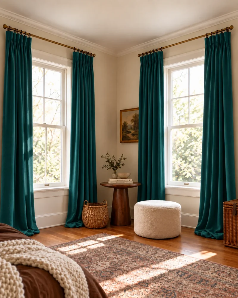 Moonlit 4 Layers Heavyweight Soundproof Thermal 100% Blackout Velvet Custom Curtain