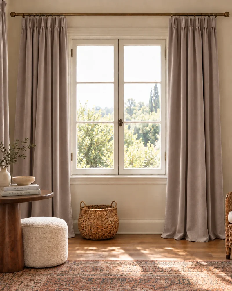 Moonlit 4 Layers Heavyweight Soundproof Thermal 100% Blackout Velvet Custom Curtain