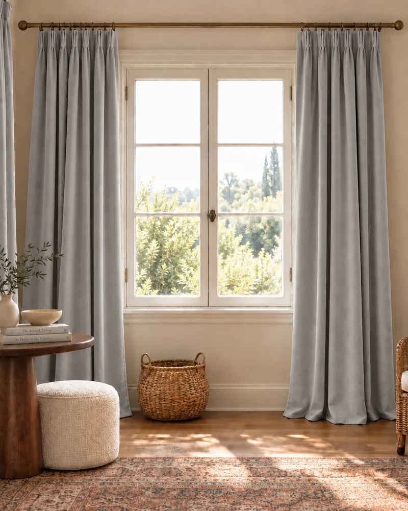 Moonlit 4 Layers Heavyweight Soundproof Thermal 100% Blackout Velvet Custom Curtain