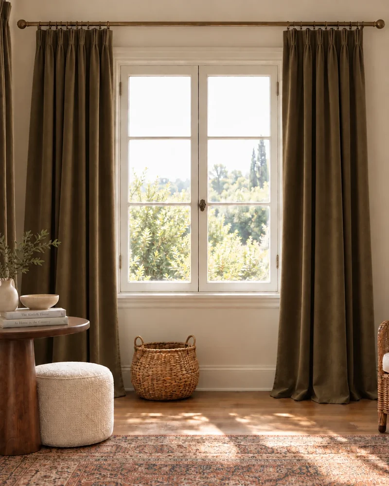 Moonlit 4 Layers Heavyweight Soundproof Thermal 100% Blackout Velvet Custom Curtain