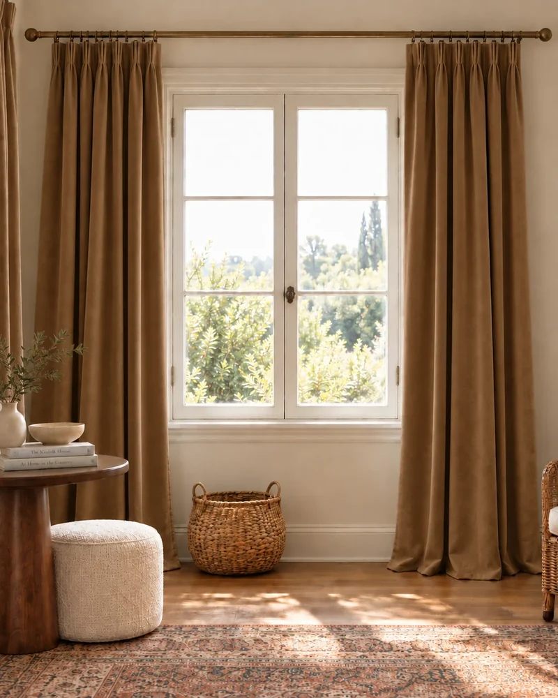 Moonlit 4 Layers Heavyweight Soundproof Thermal 100% Blackout Velvet Custom Curtain