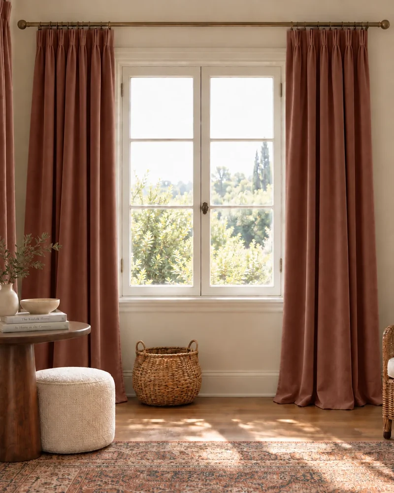 Moonlit 4 Layers Heavyweight Soundproof Thermal 100% Blackout Velvet Custom Curtain