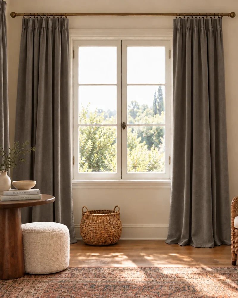 Moonlit 4 Layers Heavyweight Soundproof Thermal 100% Blackout Velvet Custom Curtain