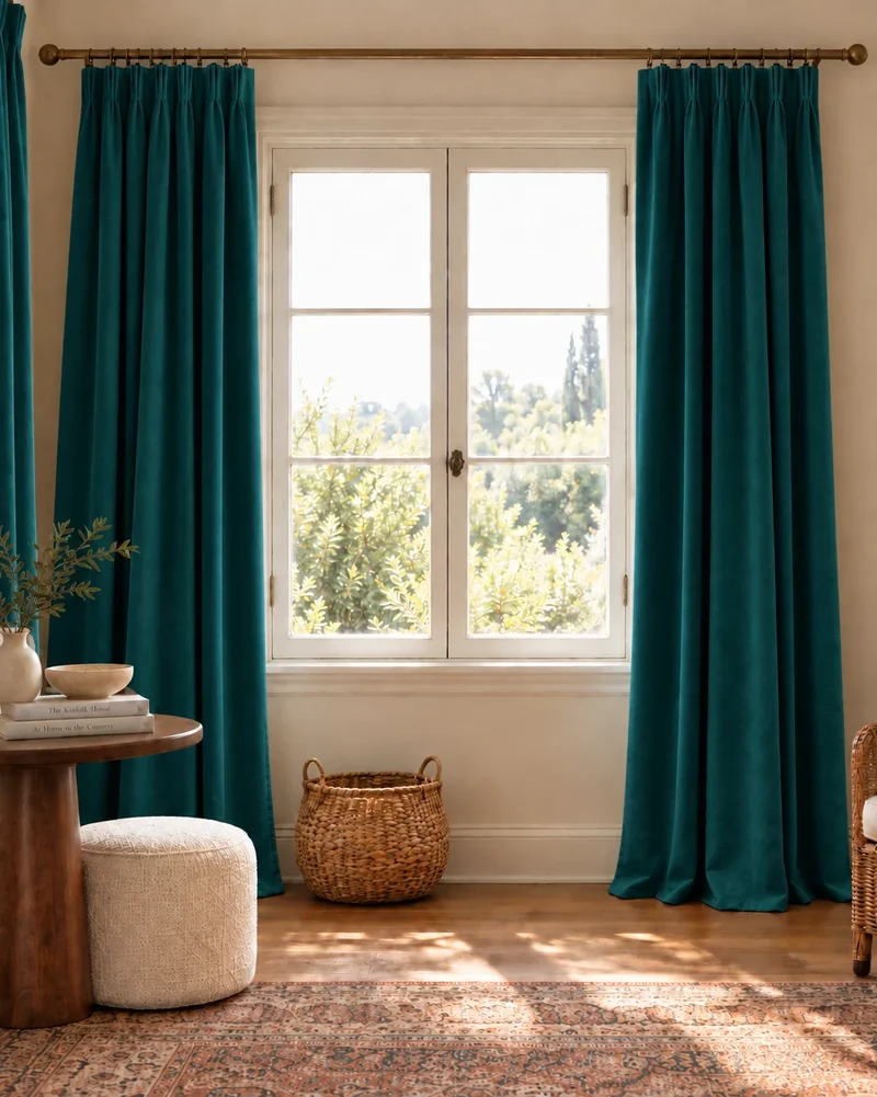 Moonlit 4 Layers Heavyweight Soundproof Thermal 100% Blackout Velvet Custom Curtain