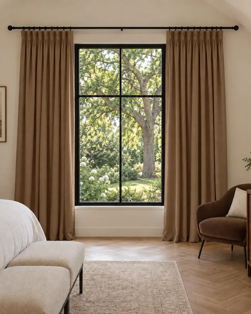 Moonlit 4 Layers Heavyweight Soundproof Thermal 100% Blackout Velvet Custom Curtain