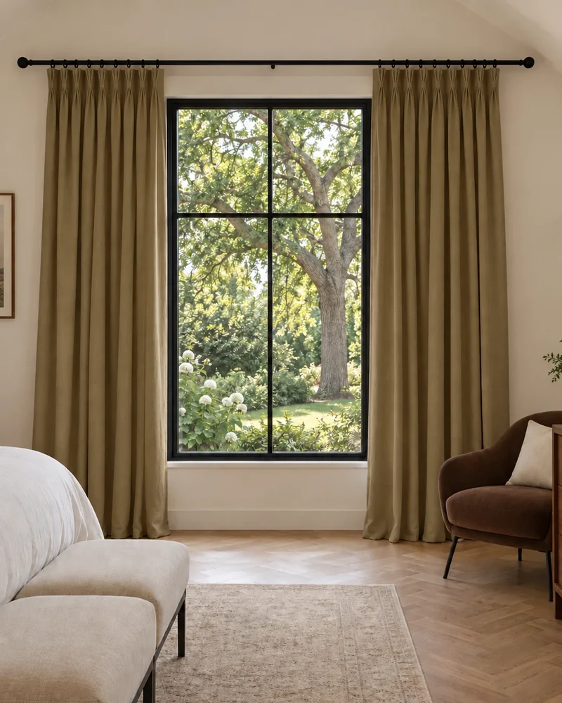 Moonlit 4 Layers Heavyweight Soundproof Thermal 100% Blackout Velvet Custom Curtain