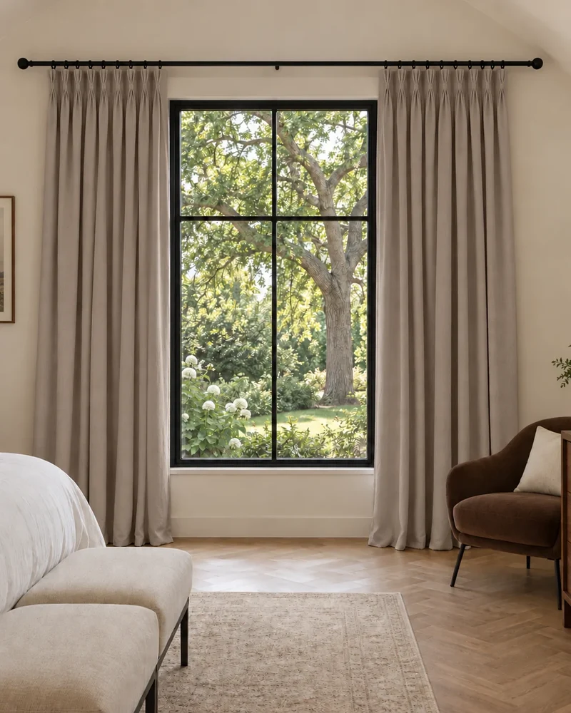 Moonlit 4 Layers Heavyweight Soundproof Thermal 100% Blackout Velvet Custom Curtain